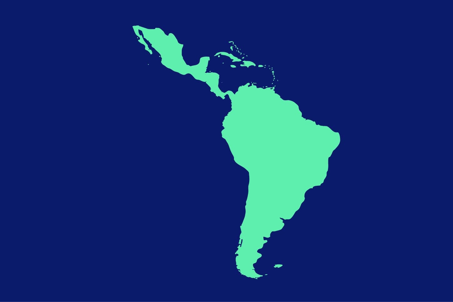 Latin America map