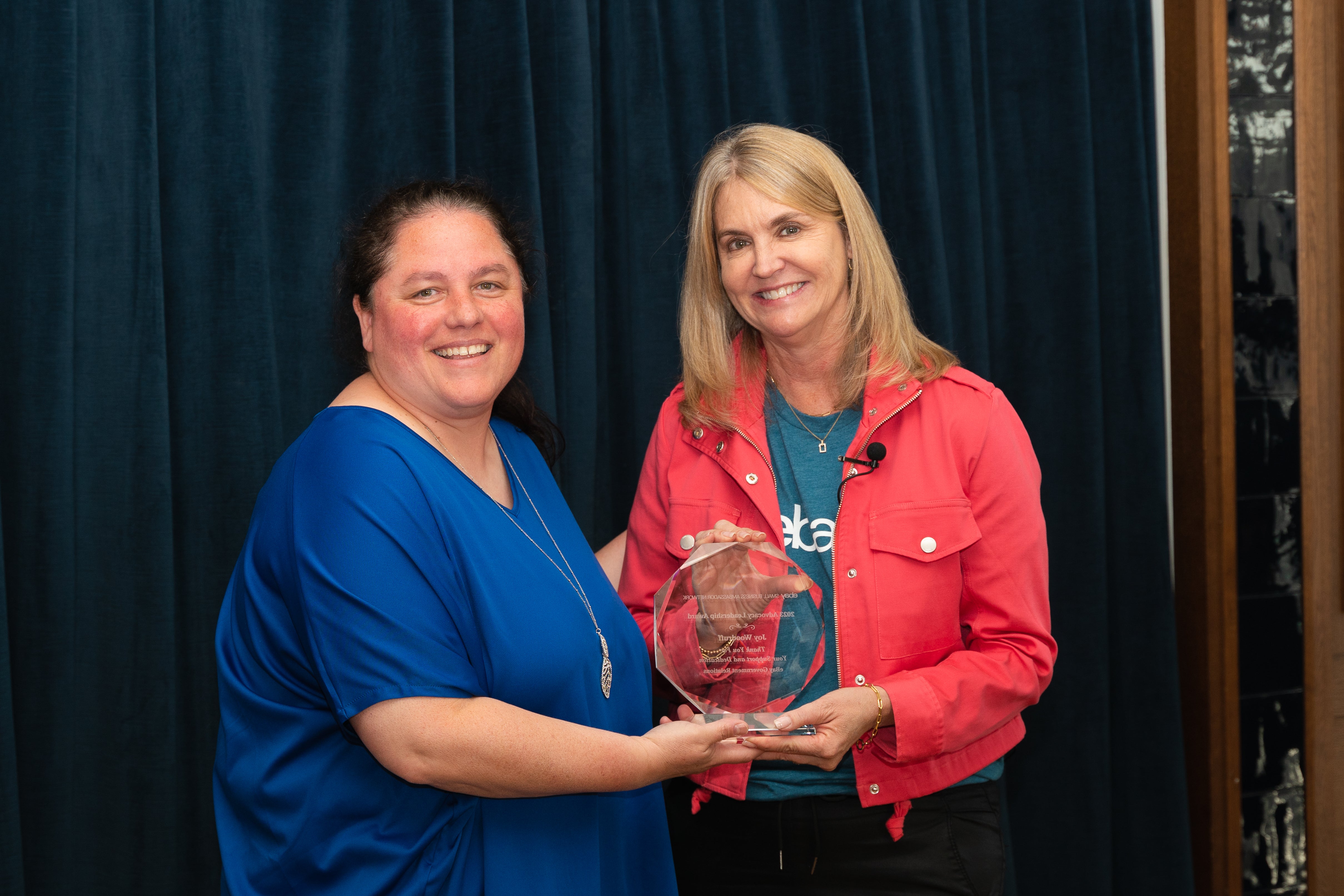 SBAN Member Joy Woodruff with Cathy Foster