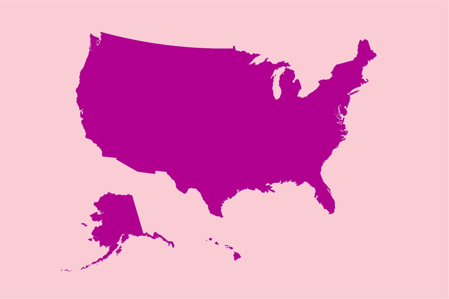 United States Outline Graphic