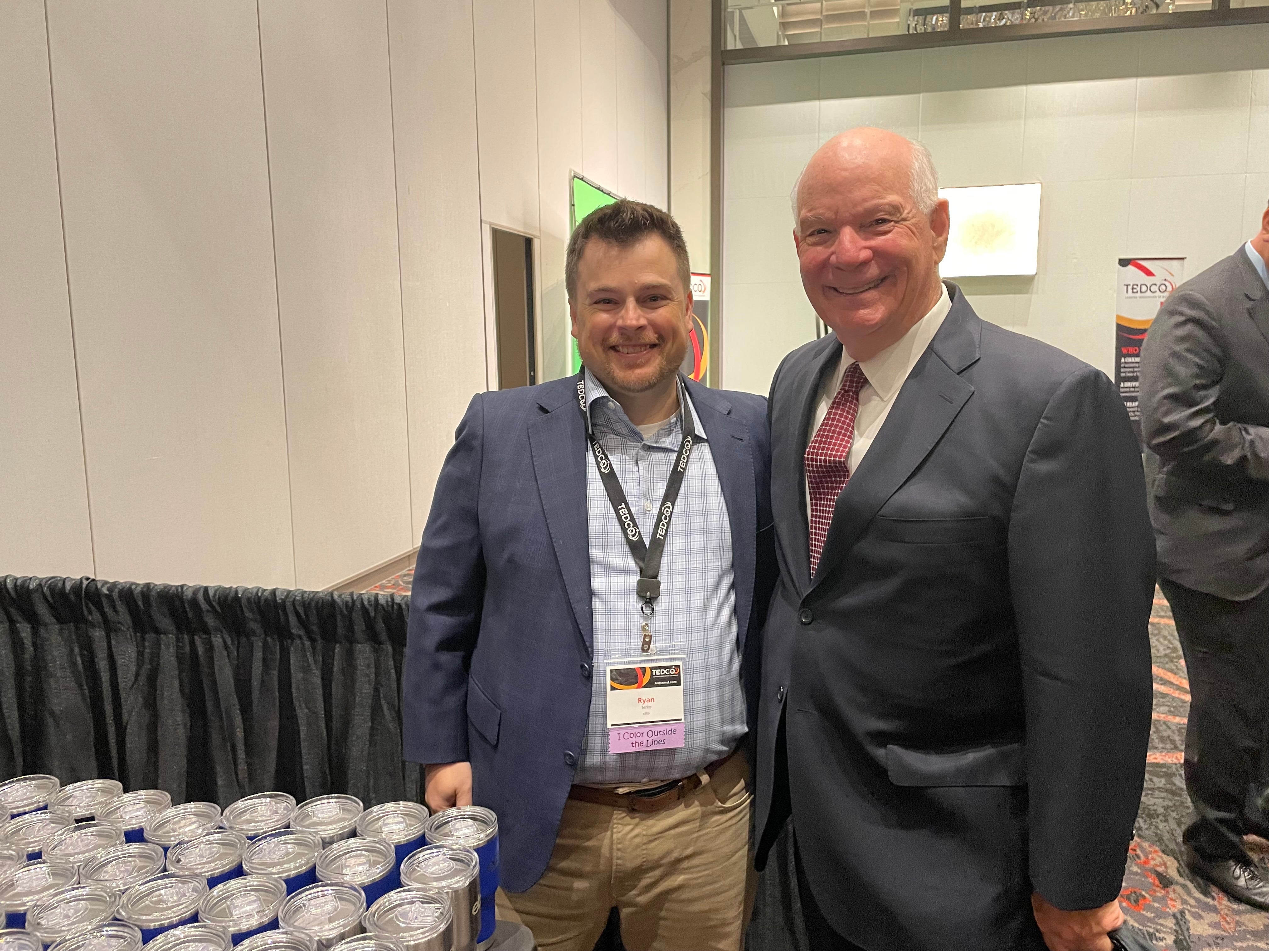 eBay seller, Ryan Terko, of Simply Nutrition and US Senator Ben Cardin of Maryland