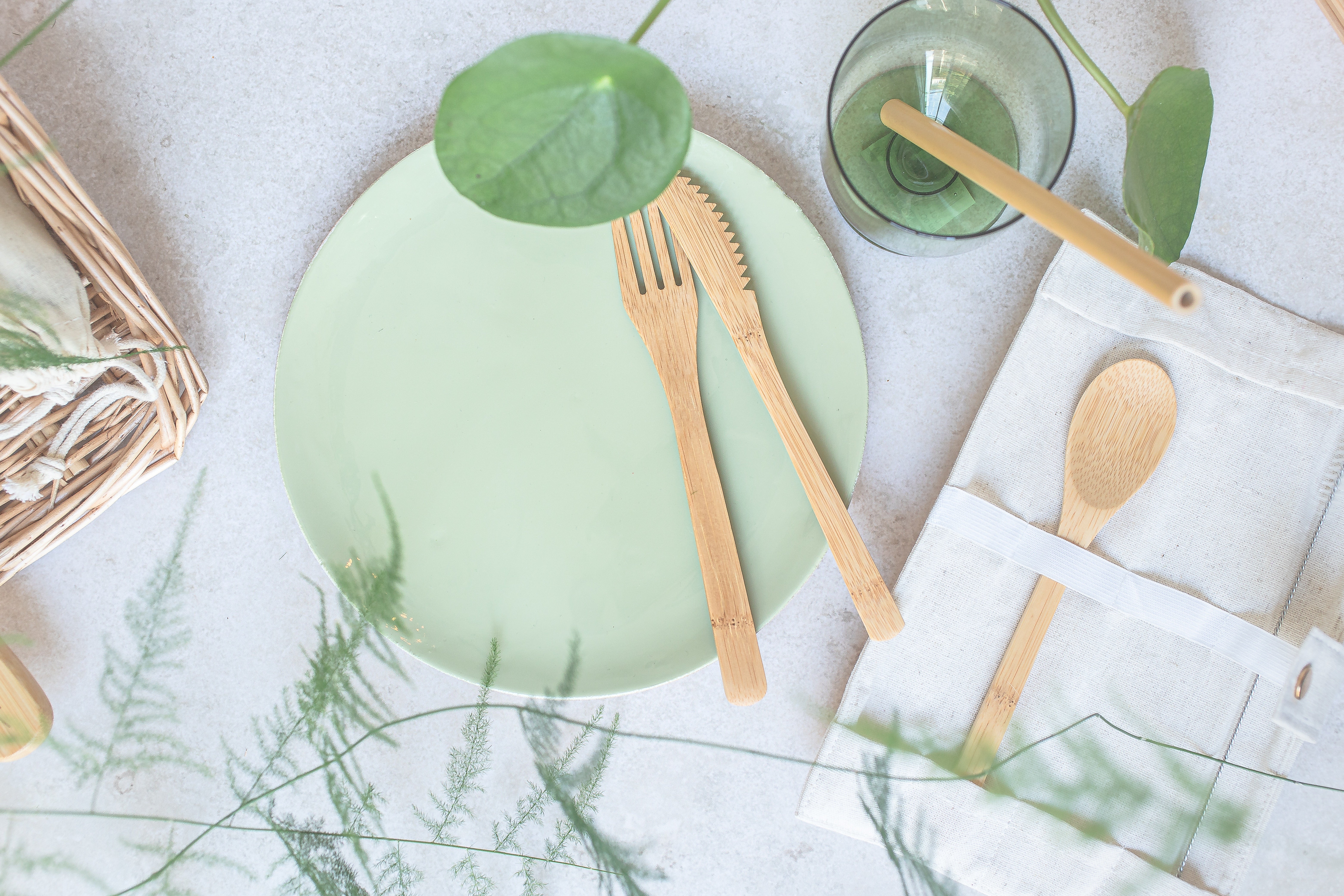 Eco-friendly set of cutlery