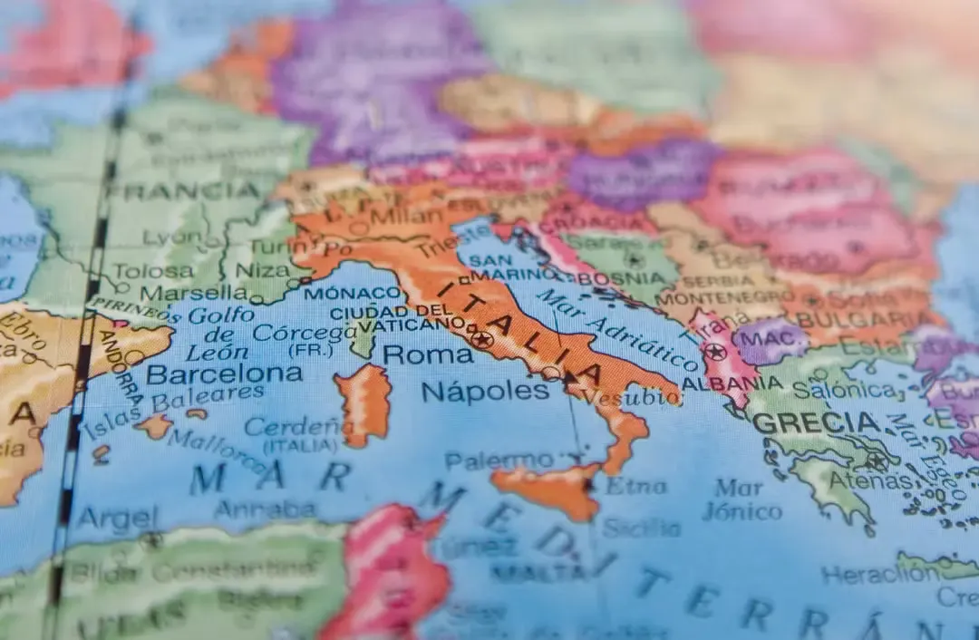 Globe of italy