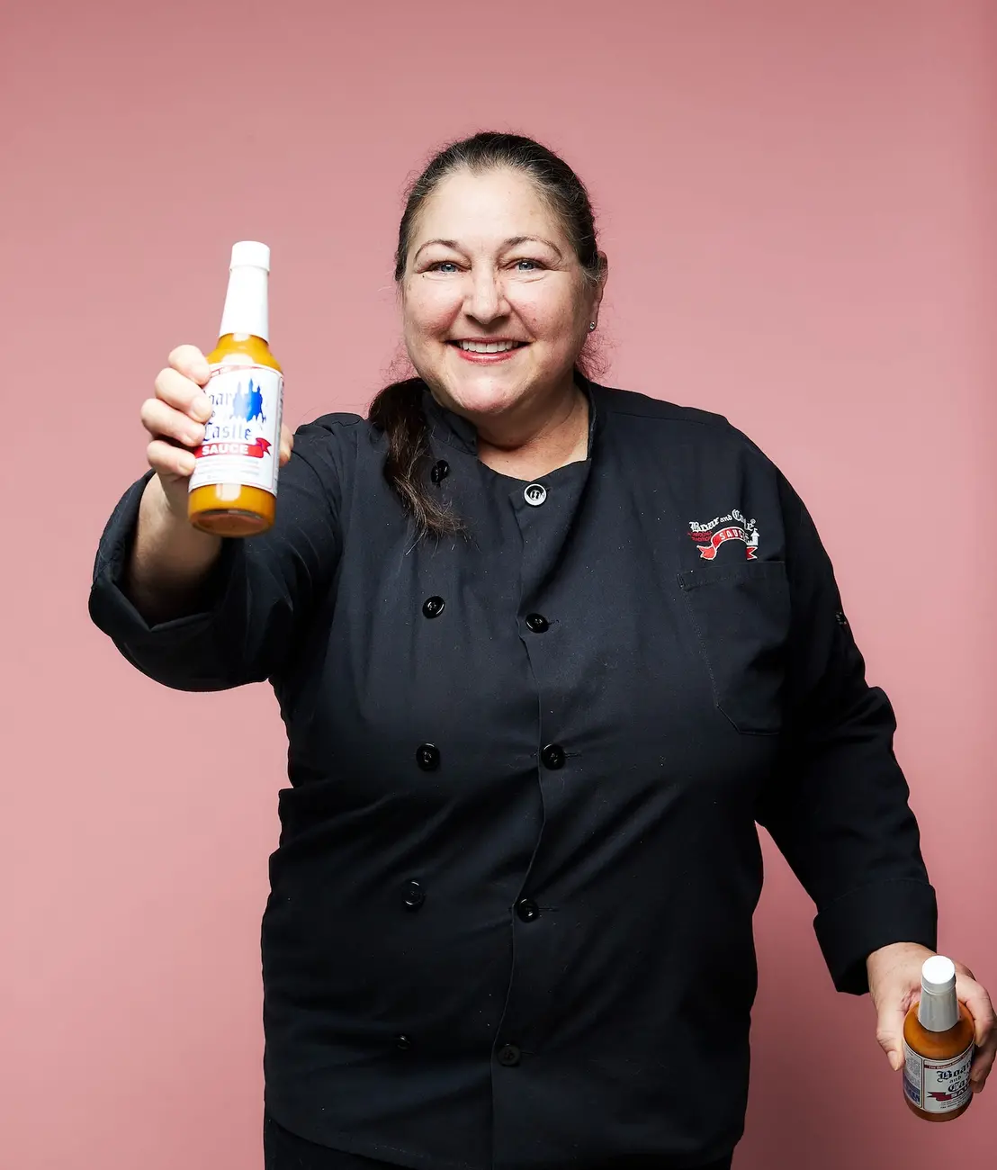 Seller with her product