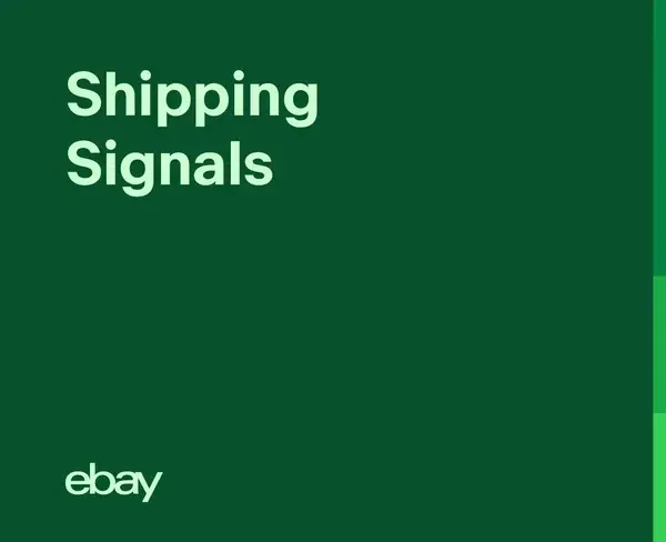 Shipping Signals text with eBay logo