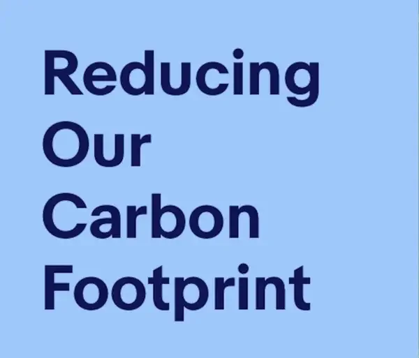 Reducing Our Carbon Footprint 