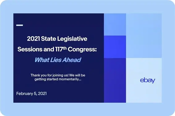 2021 State Legislative Sessions and 117th Congress: What Lies Ahead presentation title